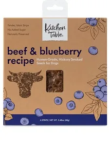 1ea Kitchen Table Beef & Blueberry w/6 Strips - Treat